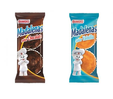 MADALENAS BIMBO VAINILLA 2 PIEZAS 80 GR