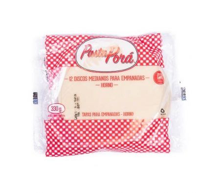 DISCO P/EMPANADA PASTA PORA MEDIANO HORNO 12 UN