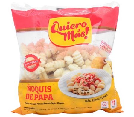ÑOQUIS QUIERO MAS DE PAPA X 1KG