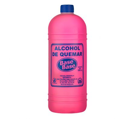 BASE BASE ALCOHOL QUEMAR PLASTICO 1 LT *6