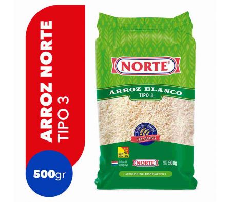 ARROZ NORTE TIPO III 500GR