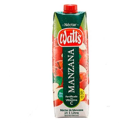 JUGO WATT'S  MANZANA 1LT 