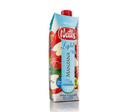 WATT'S NECTAR LIGHT MANZANA 1 LT