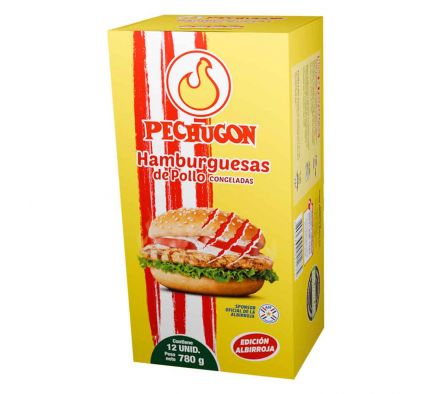 HAMBURGUESA PECHUGON DE POLLO 12UNID
