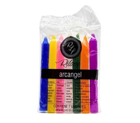 RILAPE VELA ARCANGEL CHICO 7 COL PAQ.7