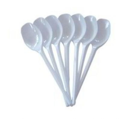 CUCHARITA CORINTER PLASTICA BLANCO X 25 UNDS