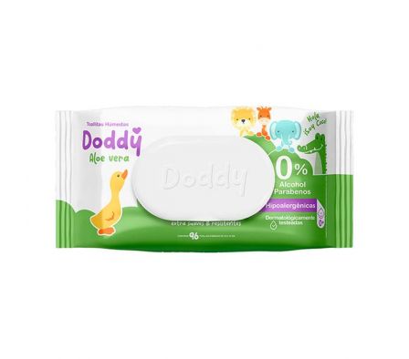 TOALLITAS HUMEDAS DODDY C/ALOE VERA 100UNI