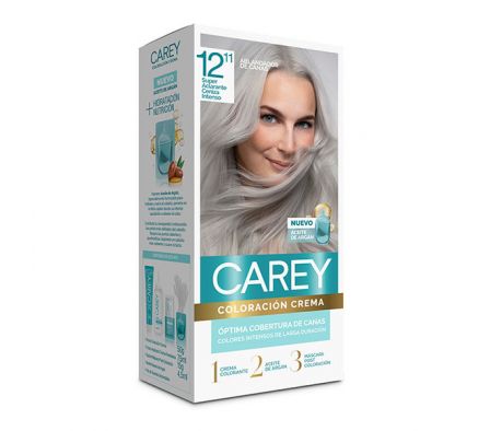 KIT DE TINTE CAREY SUPER ACLARANTE CENIZA INTENSO 