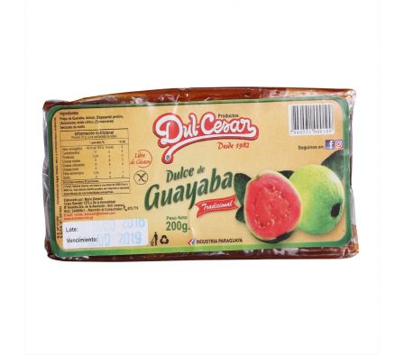 DULCE GUAYABA DUL-CESAR EN BARRA 200GR