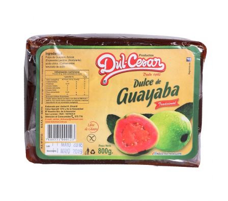 DUL CESAR DULCE GUAYABA EN PANES 800GR