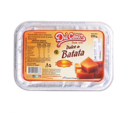 DULCE DE BATATA DUL-CESAR PREMIUN 250GR