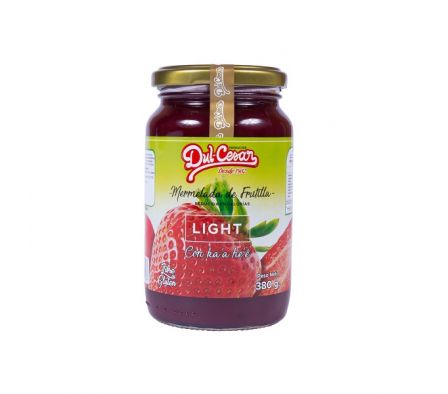 MERMELADA DUL-CESAR DE FRUTILLA LIGTH 100% 380GR