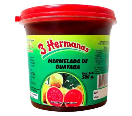 MERMELADA DE GUAYABA 3 HERMANAS PLASTICO 500GR