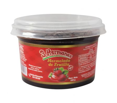 3 HERMANAS MERMELADA D/FRUTILLA ENV.PLASTICO 250GR