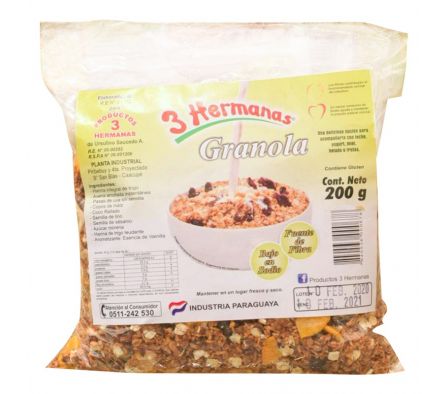 GRANOLA 3 HERMANAS 200GR