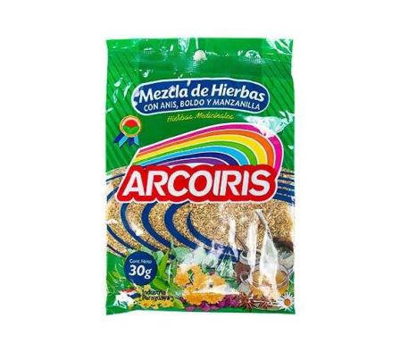 ARCOIRIS MEZCLA HIERBAS (ANIS-BOLDO-MANZ) 30GR *20