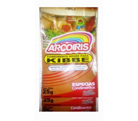 ARCO IRIS CONDIMENTO ARABE P/KIBBE PAQ.25GR