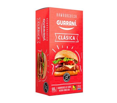 GUARANI HAMBURGUESA CLASICO 12 UNID