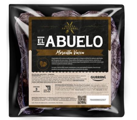 MORCILLA  EL ABUELO TIPO VASCA X UNI