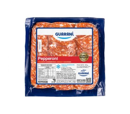 PEPPERONI GUARANI EN FETAS ENV 100GR