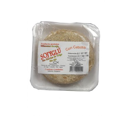 MILANESA SOJYGLU C/CEBOLLA 4UNID