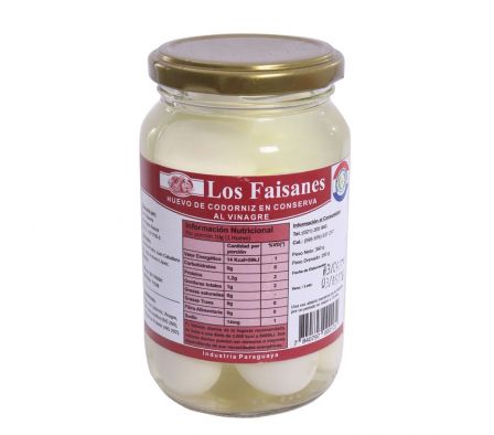 HUEVO CODORNIZ LOS FAISANES EN VINAGRE 524G