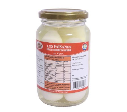 HUEVO CODORNIS LOS FAISANES EN AGUA 360GR