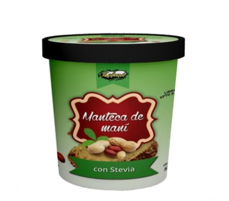 MANTECA DE MANI KELWA CON STEVIA 500GR