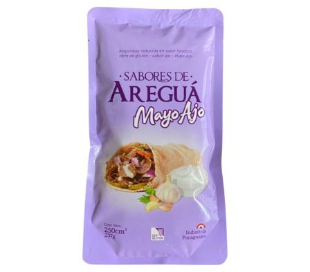 MAYONESA CON AJO SABORES DE AREGUA DOYPACK 250GR