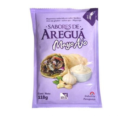 MAYONESA CON AJO SABORES DE AREGUA SACHET 118G