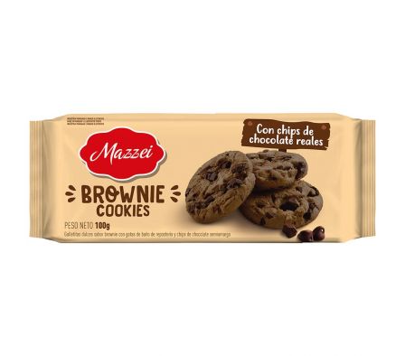 COOKIES MAZZEI SABOR BROWNIE CON CHIPS CHOCOLATE