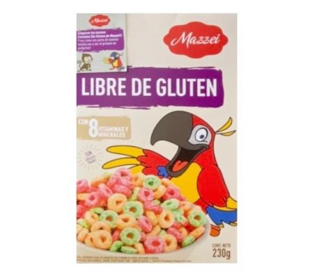 CEREAL MAZZEI AROS FRUTALES SIN GLUTEN 230Gr 