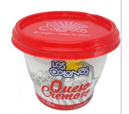QUESO CREMA LOS COLONOS SIN SAL POTE 200GR