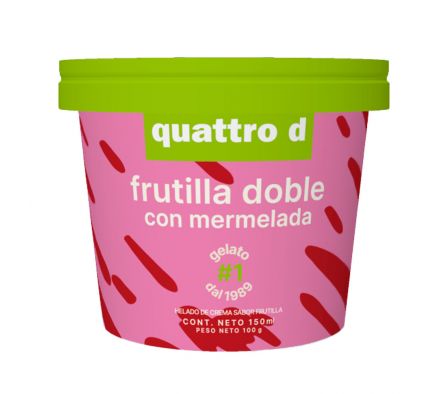 HELADO QUATTRO D FRUTILLA CREMA 150ML