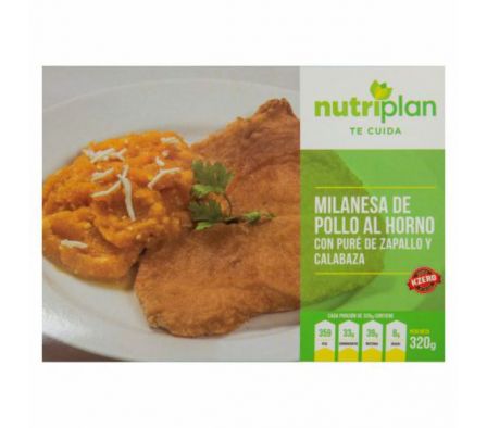 NUTRIPLAN MILANESA POLLO C/ PURE ZAP Y CALAB 320GR