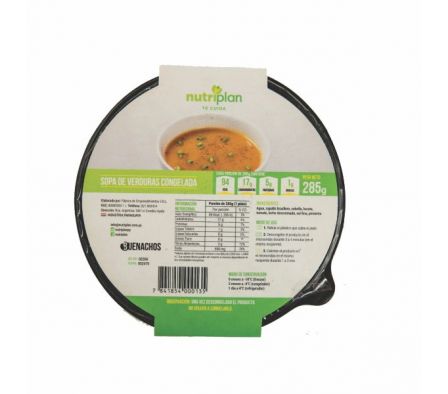 NUTRIPLAN SOPA DE VERDURAS CONG. 285 GR