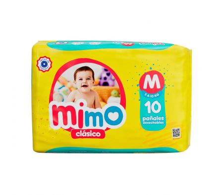 PAÑAL MIMO ECO M MINI PACK X 10 UNDS