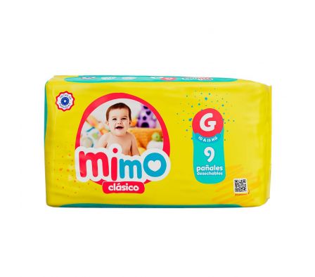 PAÑAL MIMO ECO G MINI PACK X 9 UNDS 