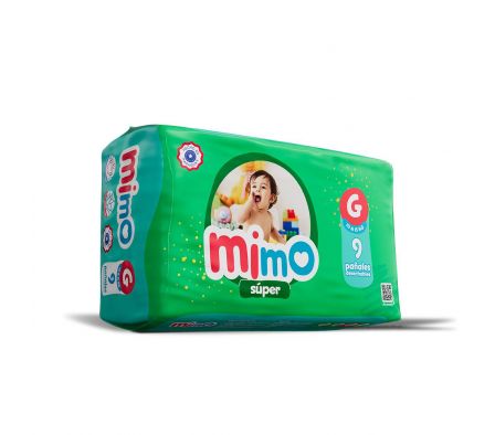 PAÑAL MIMO MEDIO TAMAÑO G MINI PACK 9UNDS 