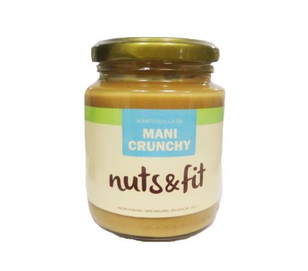 MANTEQUILLA NUTS&FIT DE MANI CRUNCHY 230GR