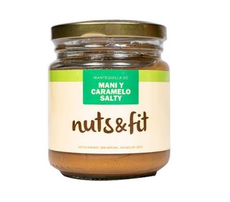 MANTEQUILLA NUTS&FIT DE MANI CARAMELO SALTY 230GR