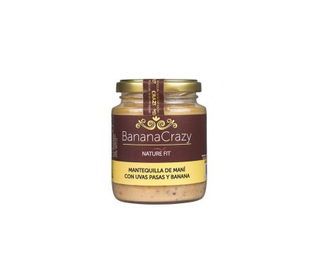 MANTEQUILLA D/MANI ALMOND C/UVA PASA Y BANAN 220GR