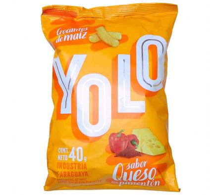 CROCANTE DE MAIZ YOLO SABOR QUESO C/PIMENTON 40GR