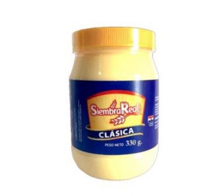 MAYONESA SIEMBRA REAL CLASICA FRASCO 330GR