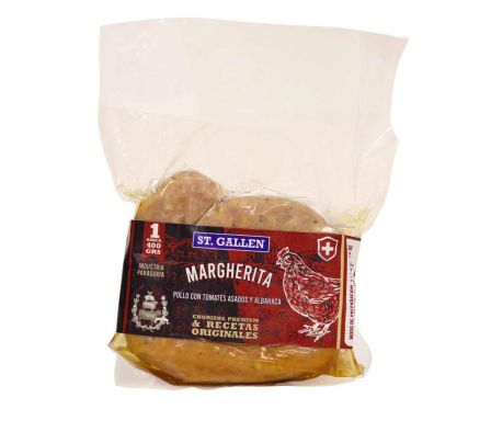CHORIZO ST GALLEN CON TOMATES/ALBAHACA PAQ 400GR