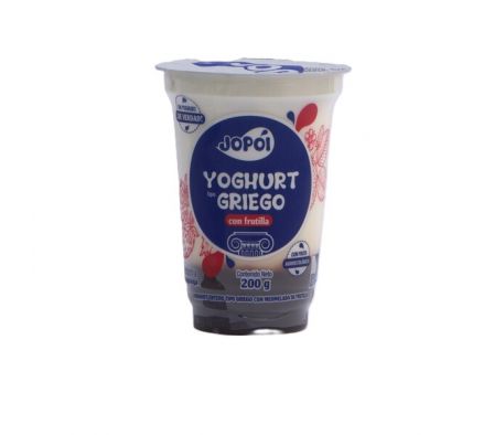 YOGUR JOPOI TIPO GRIEGO C/ FRUTILLA 200GR