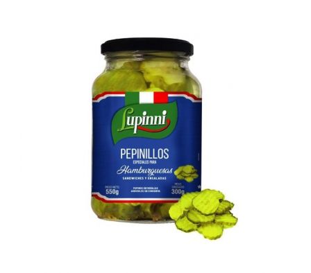 PEPINILLOS LUPINNI EN RODAJAS PREMIUM 300G