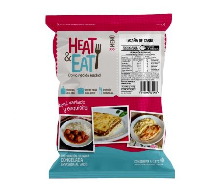 LASAÑA HEAT & EAT CARNE 450GR