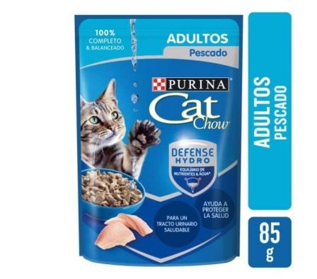 ALIMENTO P/GATO CAT CHOW ADULTOS PESCADO 85G