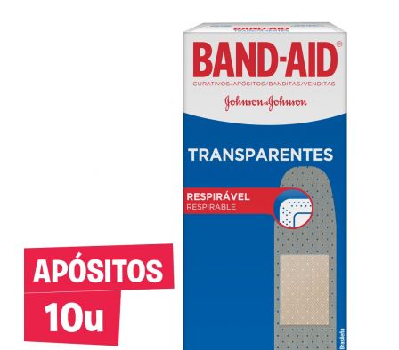 CURITA BAND AID TRANSPARENTE 10 UN